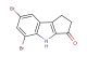5,7-dibromo-1,4-dihydrocyclopenta[b]indol-3(2H)-one