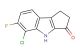 5-chloro-6-fluoro-1,4-dihydrocyclopenta[b]indol-3(2H)-one