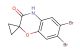 6,7-dibromospiro[benzo[b][1,4]oxazine-2,1'-cyclopropan]-3(4H)-one