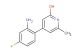4-(2-amino-4-fluorophenyl)-6-methylpyridin-2-ol