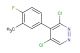 3,5-dichloro-4-(4-fluoro-3-methylphenyl)pyridazine