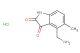 4-(aminomethyl)-5-methylindoline-2,3-dione hydrochloride