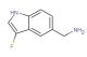 (3-fluoro-1H-indol-5-yl)methanamine