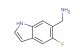 (5-fluoro-1H-indol-6-yl)methanamine