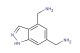 (1H-indazole-4,6-diyl)dimethanamine