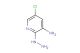 5-chloro-2-hydrazinylpyridin-3-amine