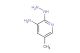 2-hydrazinyl-5-methylpyridin-3-amine
