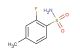 2-fluoro-4-methylbenzenesulfonamide