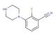 2-fluoro-3-(piperazin-1-yl)benzonitrile