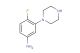 4-fluoro-3-(piperazin-1-yl)aniline