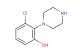 3-chloro-2-(piperazin-1-yl)phenol
