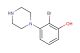 2-bromo-3-(piperazin-1-yl)phenol