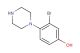3-bromo-4-(piperazin-1-yl)phenol