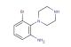 3-bromo-2-(piperazin-1-yl)aniline