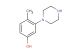4-methyl-3-(piperazin-1-yl)phenol