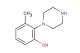 3-methyl-2-(piperazin-1-yl)phenol