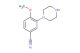4-methoxy-3-(piperazin-1-yl)benzonitrile