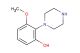 3-methoxy-2-(piperazin-1-yl)phenol