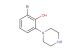 2-bromo-6-(piperazin-1-yl)phenol