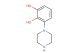 3-(piperazin-1-yl)benzene-1,2-diol