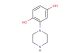 2-(piperazin-1-yl)benzene-1,4-diol