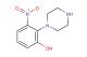 3-nitro-2-(piperazin-1-yl)phenol