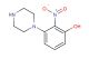 2-nitro-3-(piperazin-1-yl)phenol