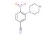 4-nitro-3-(piperazin-1-yl)benzonitrile