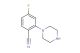 4-fluoro-2-(piperazin-1-yl)benzonitrile