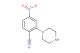 4-nitro-2-(piperazin-1-yl)benzonitrile