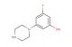 3-fluoro-5-(piperazin-1-yl)phenol