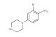 2-bromo-4-(piperazin-1-yl)aniline