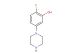 2-fluoro-5-(piperazin-1-yl)phenol