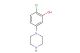 2-chloro-5-(piperazin-1-yl)phenol