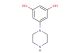 5-(piperazin-1-yl)benzene-1,3-diol