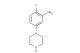2-fluoro-5-(piperazin-1-yl)aniline