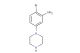 2-bromo-5-(piperazin-1-yl)aniline