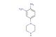 4-(piperazin-1-yl)benzene-1,2-diamine