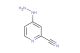 4-hydrazinylpicolinonitrile