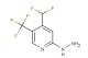 4-(difluoromethyl)-2-hydrazinyl-5-(trifluoromethyl)pyridine