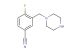4-fluoro-3-(piperazin-1-ylmethyl)benzonitrile