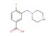 4-fluoro-3-(piperazin-1-ylmethyl)benzoic acid