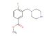 methyl 4-fluoro-3-(piperazin-1-ylmethyl)benzoate