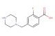 2-fluoro-4-(piperazin-1-ylmethyl)benzoic acid