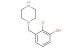 2-chloro-3-(piperazin-1-ylmethyl)phenol