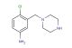 4-chloro-3-(piperazin-1-ylmethyl)aniline