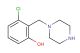 3-chloro-2-(piperazin-1-ylmethyl)phenol