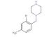 1-(2-bromo-4-methylbenzyl)piperazine