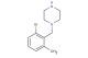 1-(2-bromo-6-methylbenzyl)piperazine