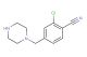 2-chloro-4-(piperazin-1-ylmethyl)benzonitrile